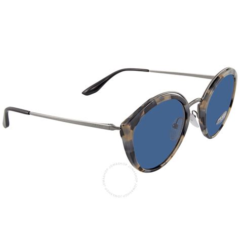 prada pr18us oval sunglasses|Prada Blue Oval Sunglasses PR 18US HU7219 53 .